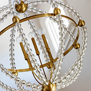grid-chandelier detail